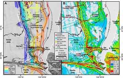 Distribution of Methane Plumes on Cascadia Margin and Implications for the Landward Limit of Methane Hydrate Stability